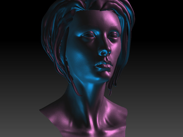 maya female head - female head by timbowden
